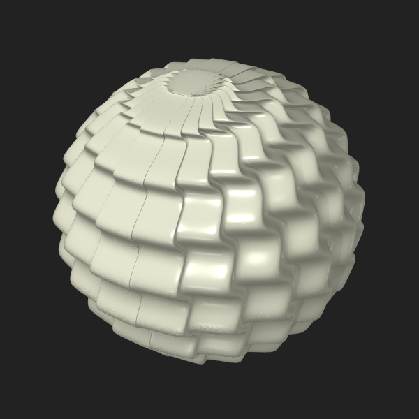 Sphere à tuiles